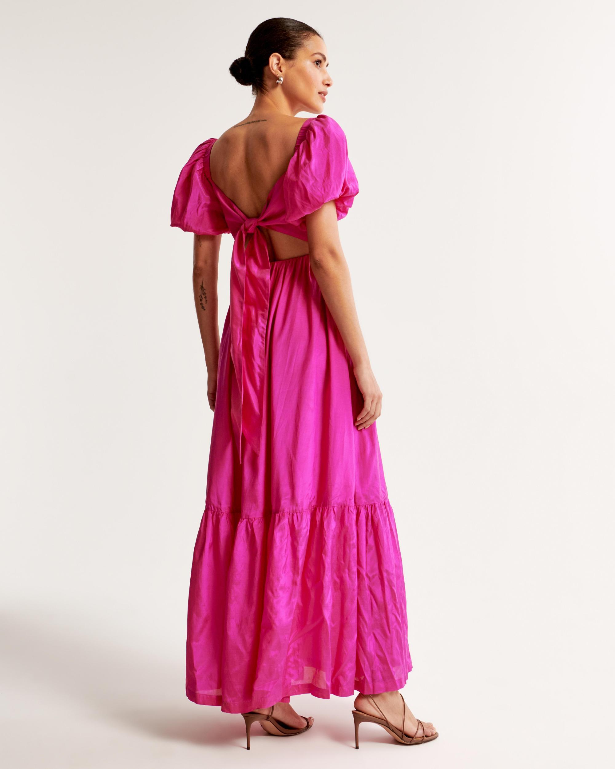 The A&F Emerson Drama Bow-Back Maxi Dress Product Image