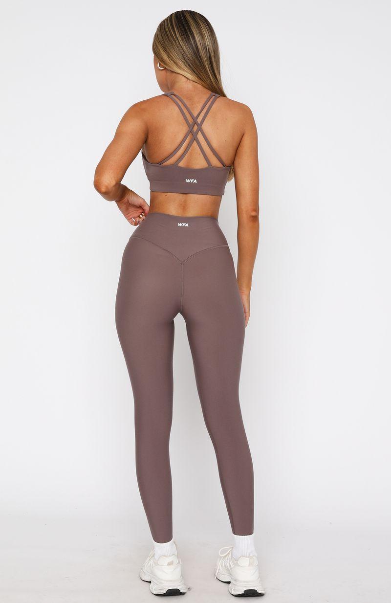Go Getter High Waisted Leggings Cocoa Product Image