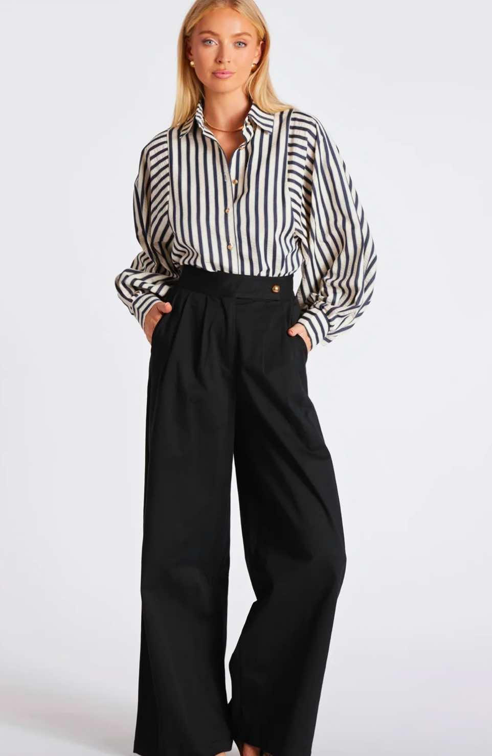 Aly Dolman Sleeve Striped Top- Bishop + Young Product Image