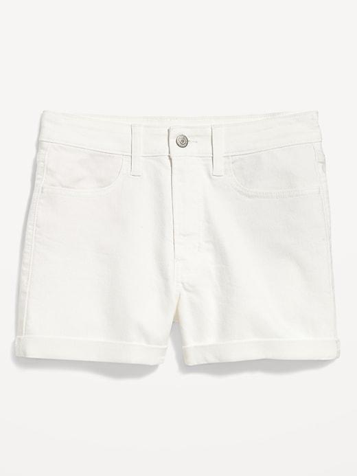 High-Waisted Wow Jean Shorts -- 3-inch inseam Product Image
