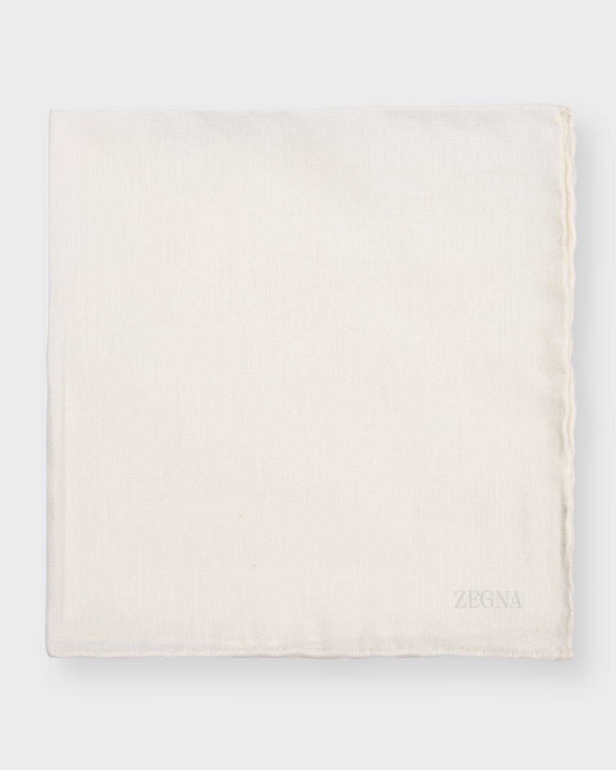 Mens Cotton-Silk Pocket Square Product Image