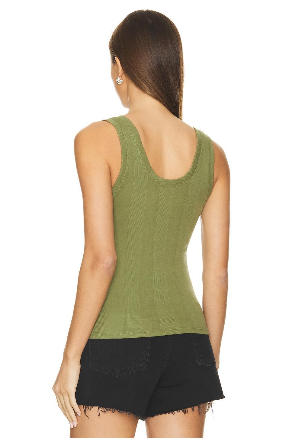 Cotton Rib Henley Tank Goldie Product Image