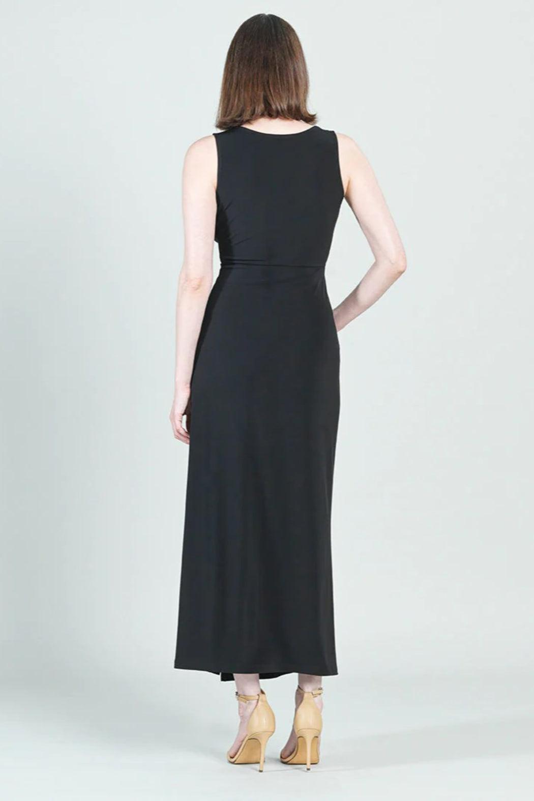 V-Neck Maxi-Dress Twist-knot Front Product Image