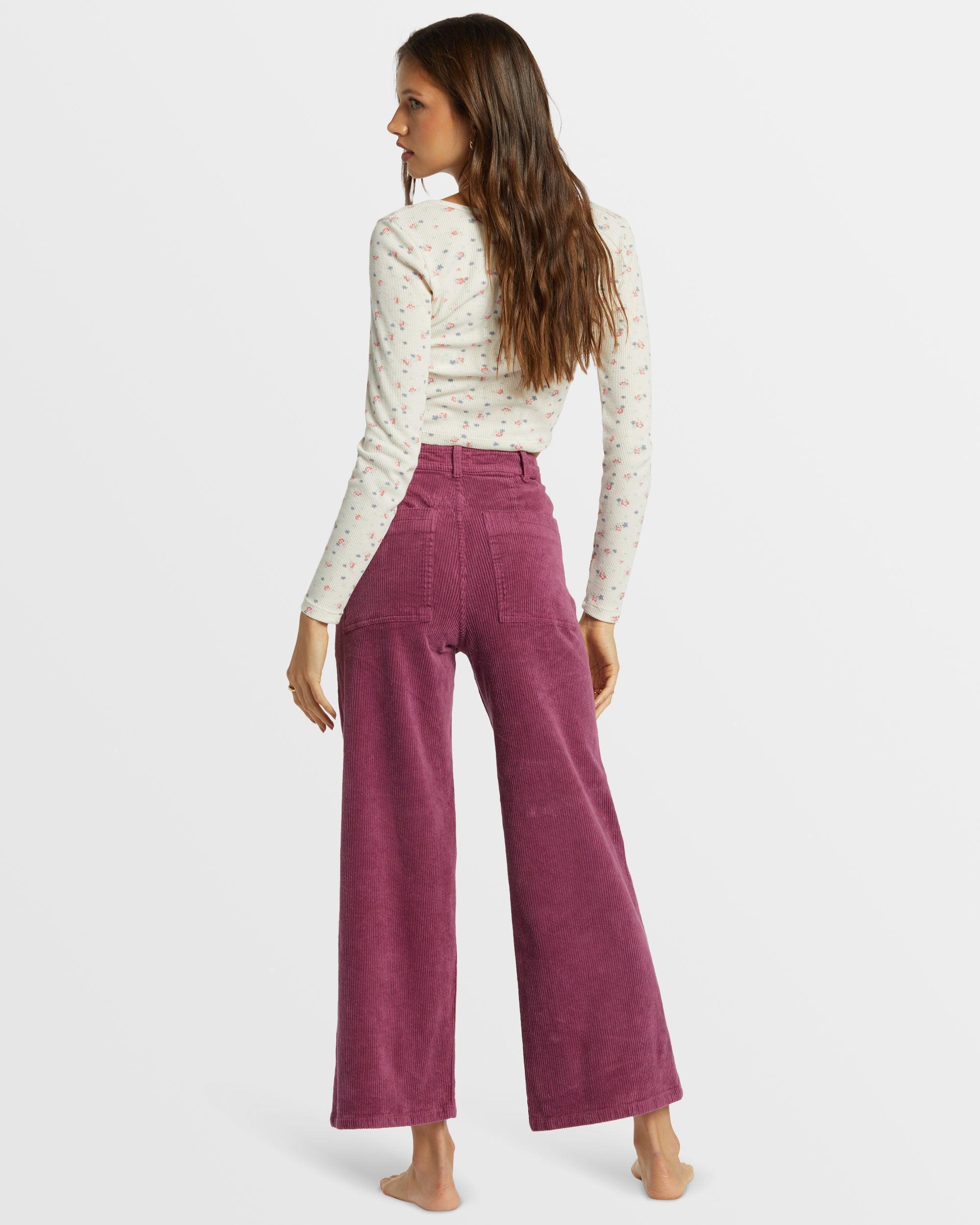 Be Free Corduroy Pants - Blackberry Female Product Image