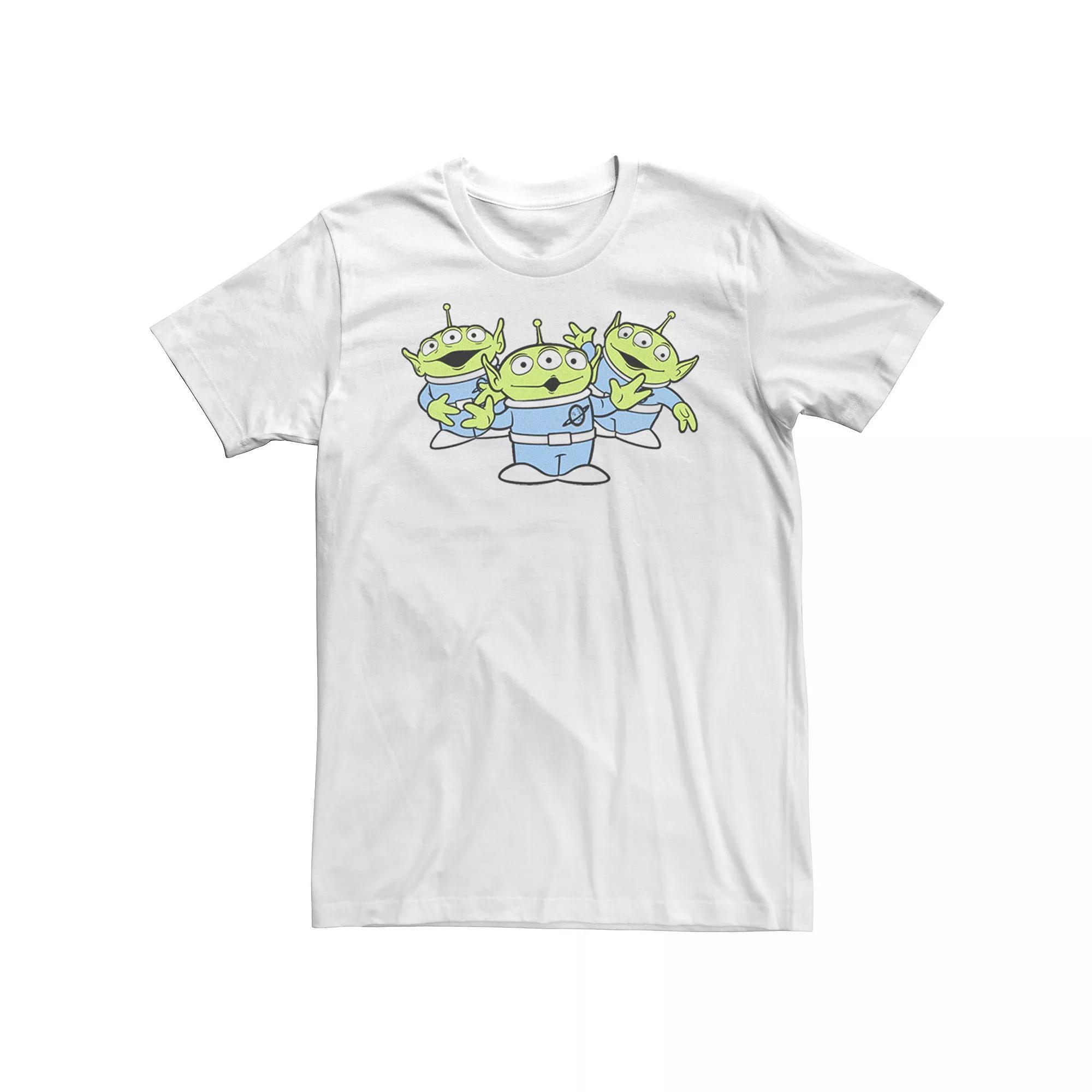 Big & Tall Disney / Pixar Toy Story Alien Trio Group Shot Tee, Men's, Size: XXL Tall, White Product Image