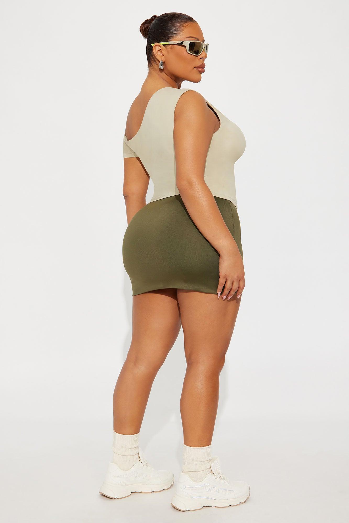 Second Skin Double Lined Off Shoulder Top - Stone Female Product Image