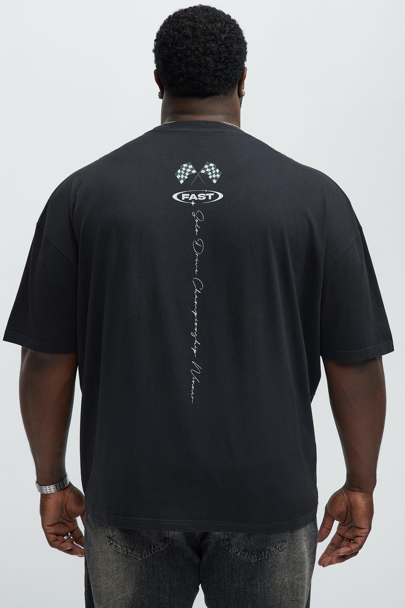 Tropical Racers Oversized Short Sleeve Tee - Black Wash Product Image