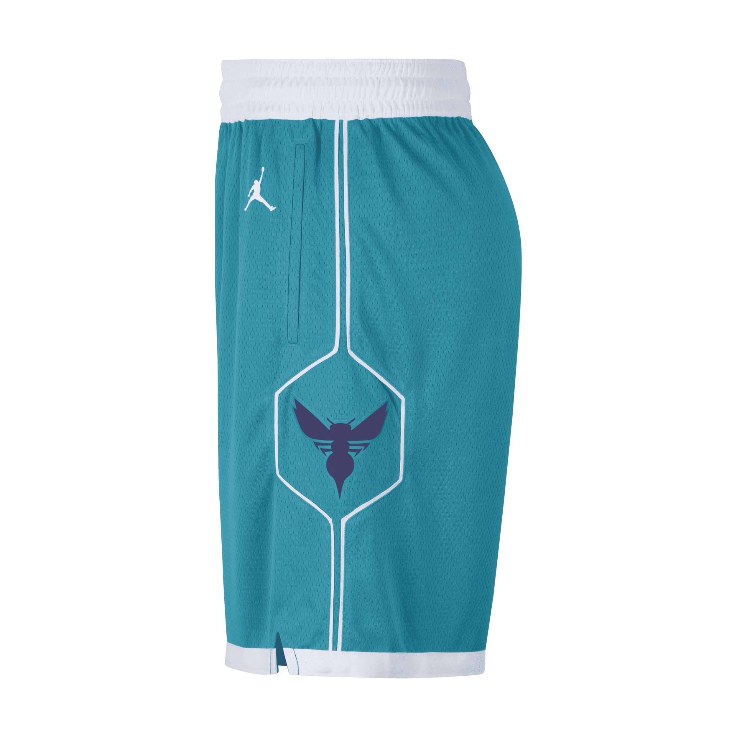 Mens Jordan Teal 2019/20 Charlotte Hornets Icon Edition Swingman Shorts Product Image