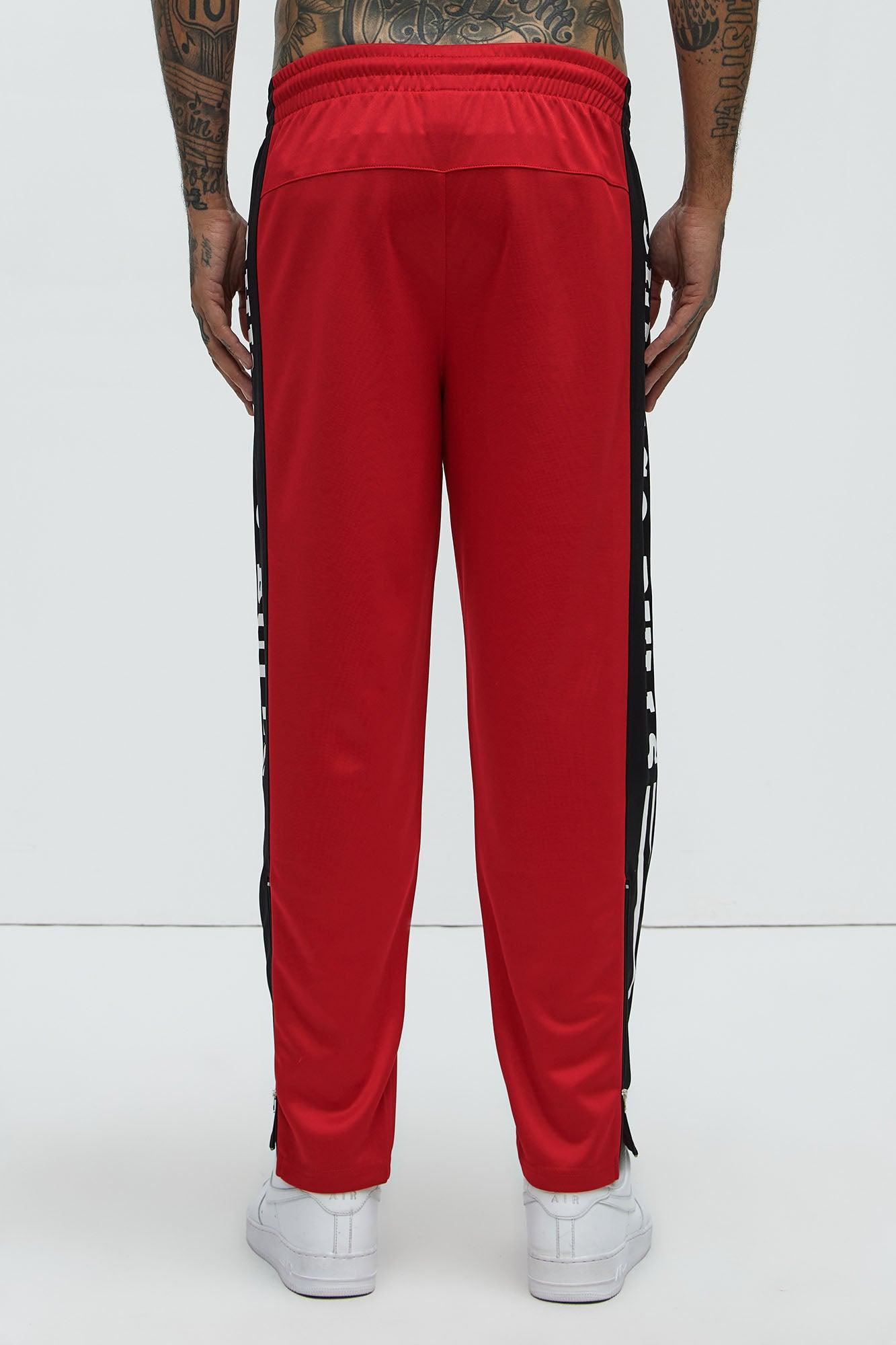 Bulls Stand By Track Pants - Red Product Image