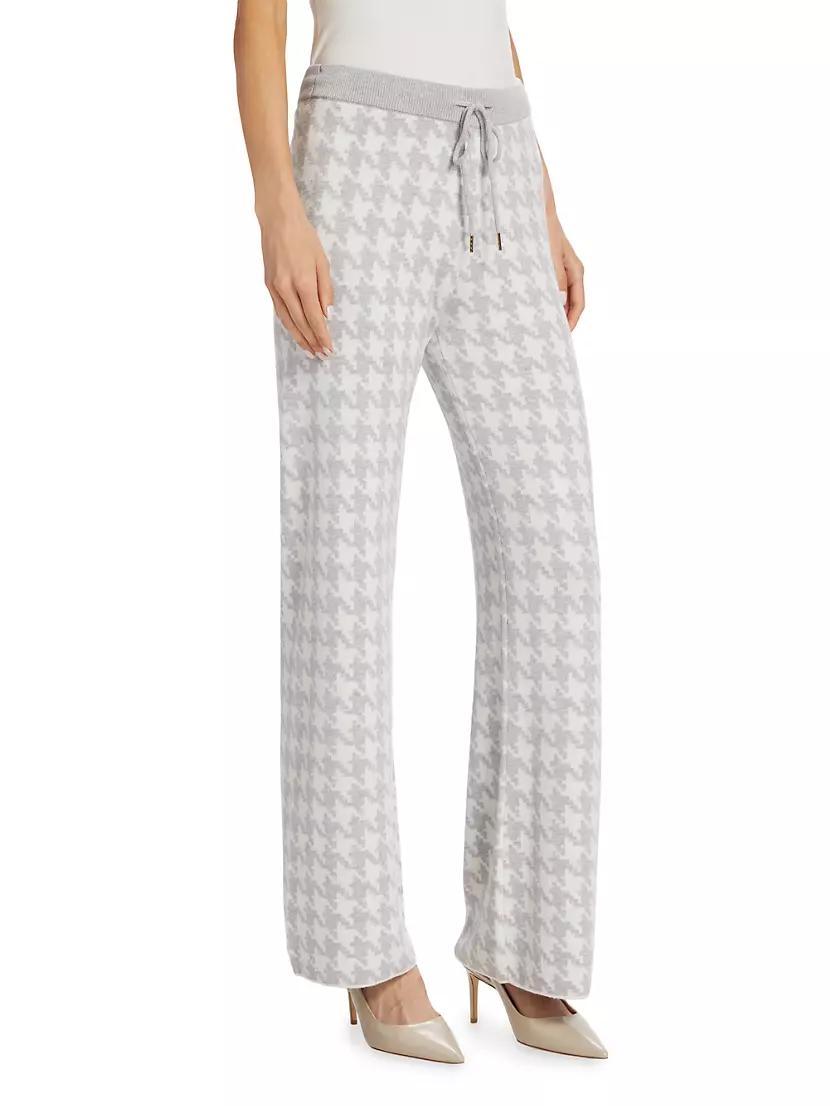 Houndstooth Drawstring Pants Product Image