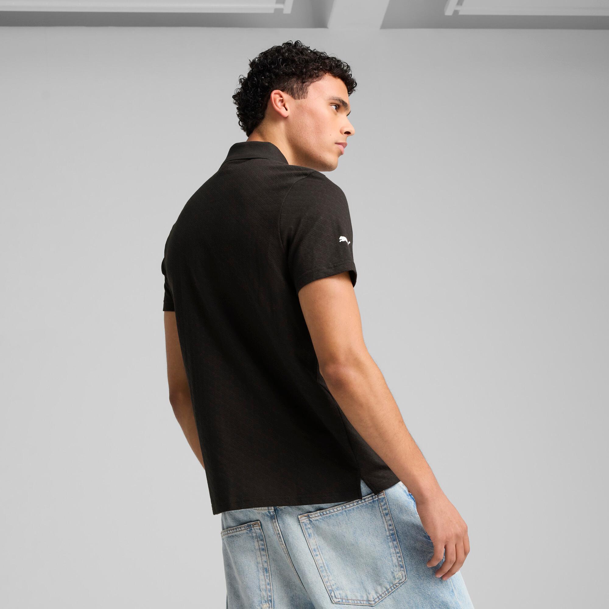 PUMA BMW M Motorsport Men's Jacquard Polo Shirt Product Image