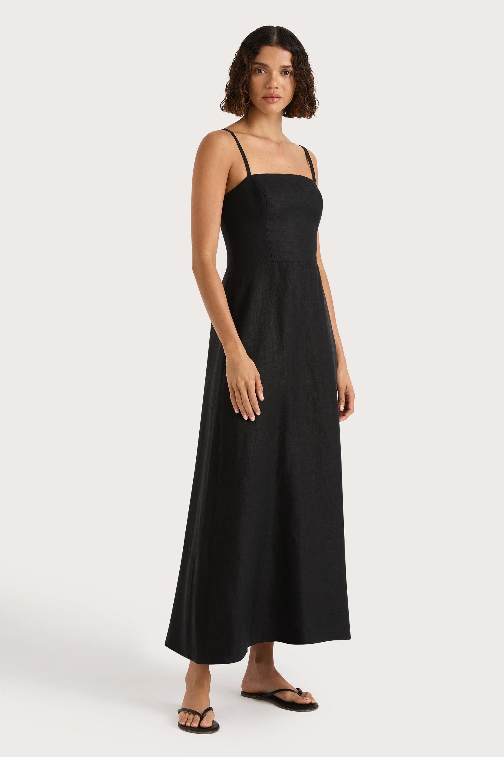 Valerie Midi Dress Black Product Image