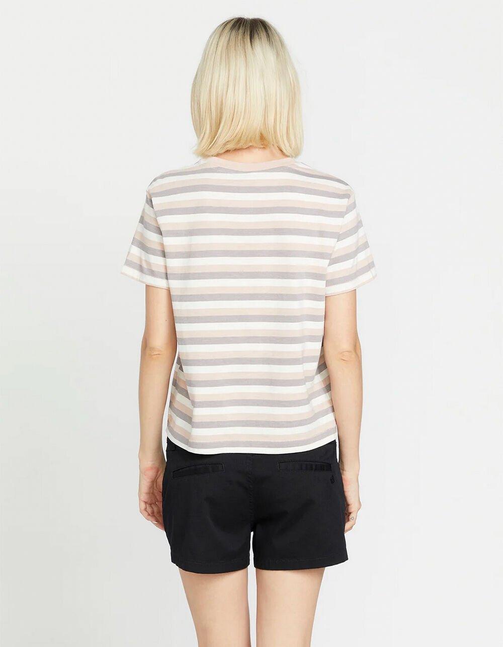 VOLCOM Halite Womens Stripe Tee - WHITE COMBO Product Image