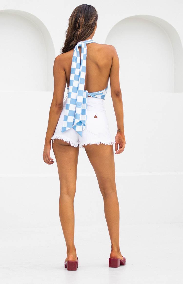 Hypnotize Crop Top Blue Product Image