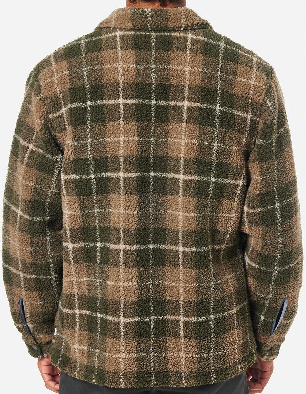 KATIN Anderson Mens Sherpa Jacket - GREEN COMBO Product Image