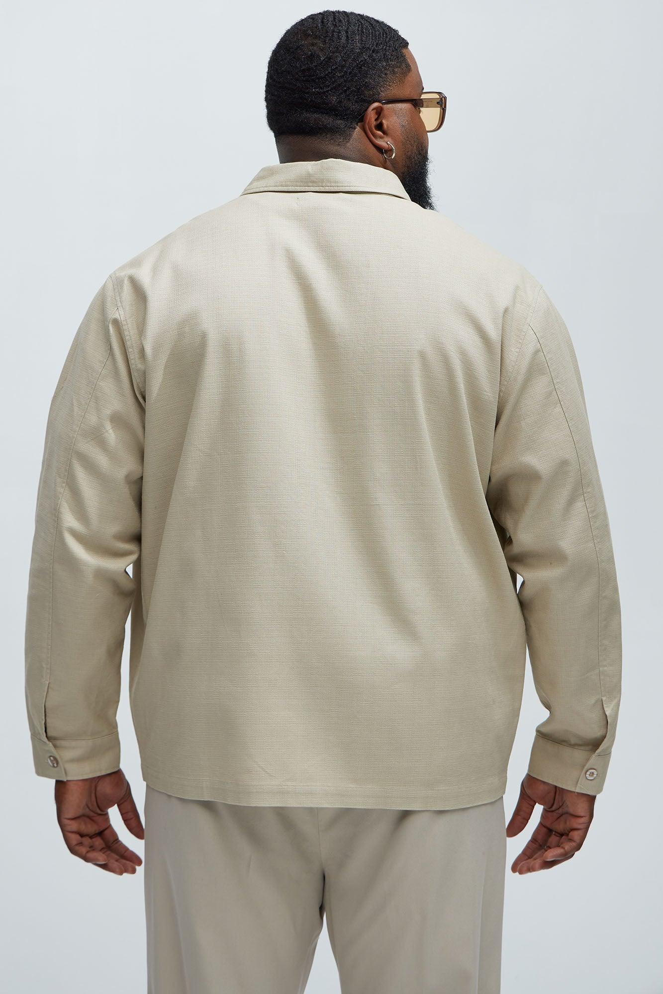 Eastman Pocket Button Up Shirt - Taupe Product Image