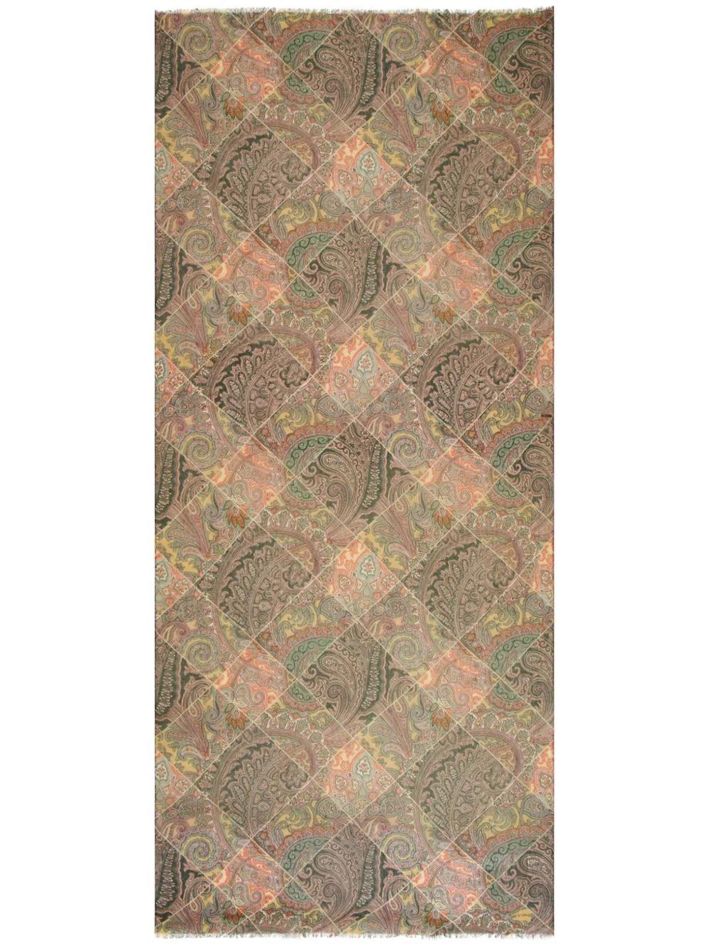 ETRO Printed Cashmere Scarf In Neutrals Product Image