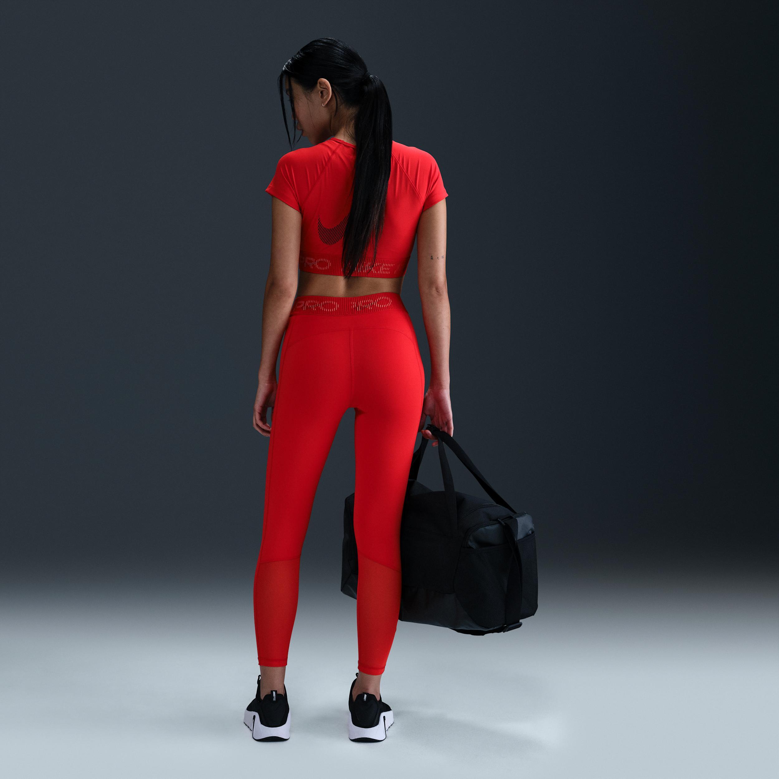 Nike Womens Pro Dri-FIT Mid-Rise 7/8 Graphic Leggings Product Image