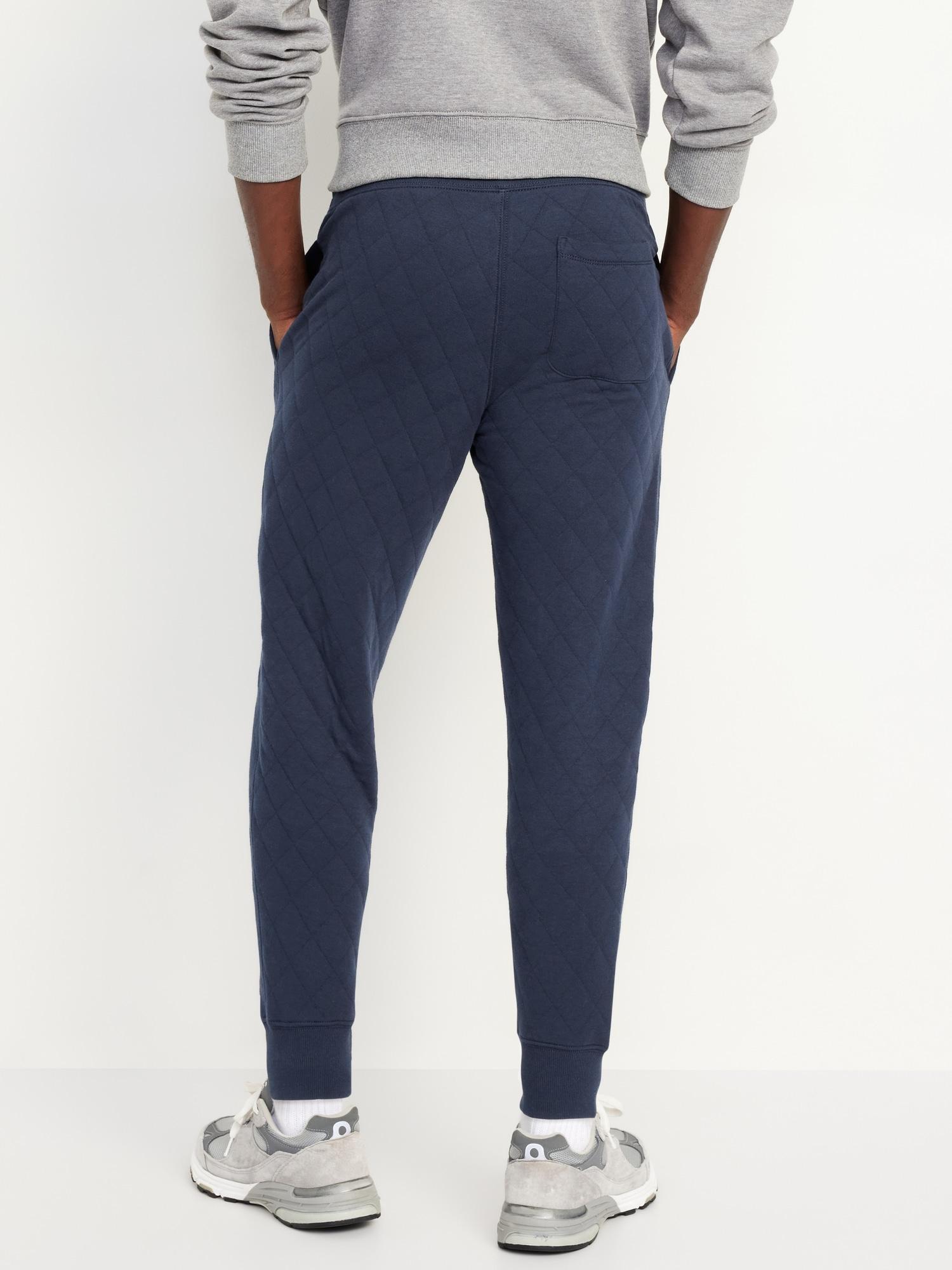 Loose Quilted Fleece Joggers Product Image