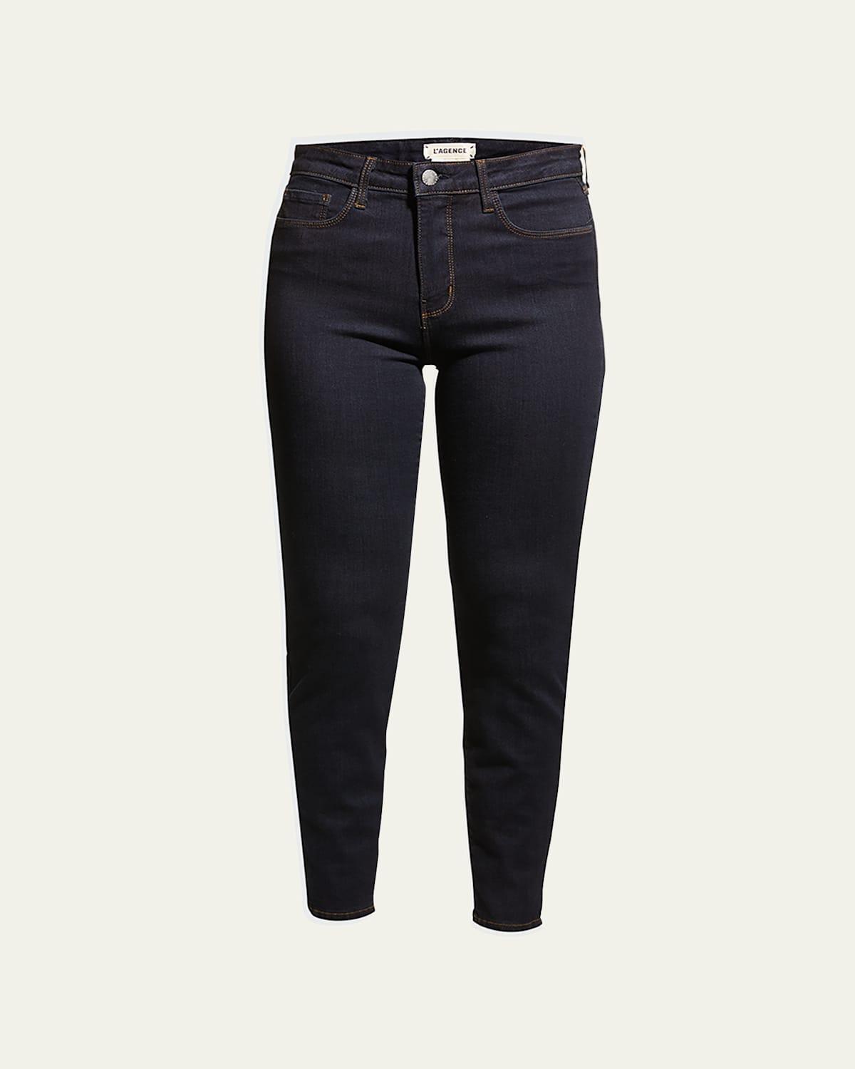 LAgence Margot High-Rise Skinny Jeans in Noir Product Image