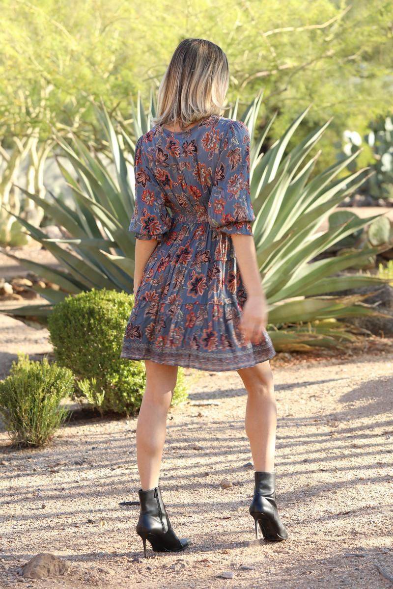 Falling Leaves Smocked Dress Product Image