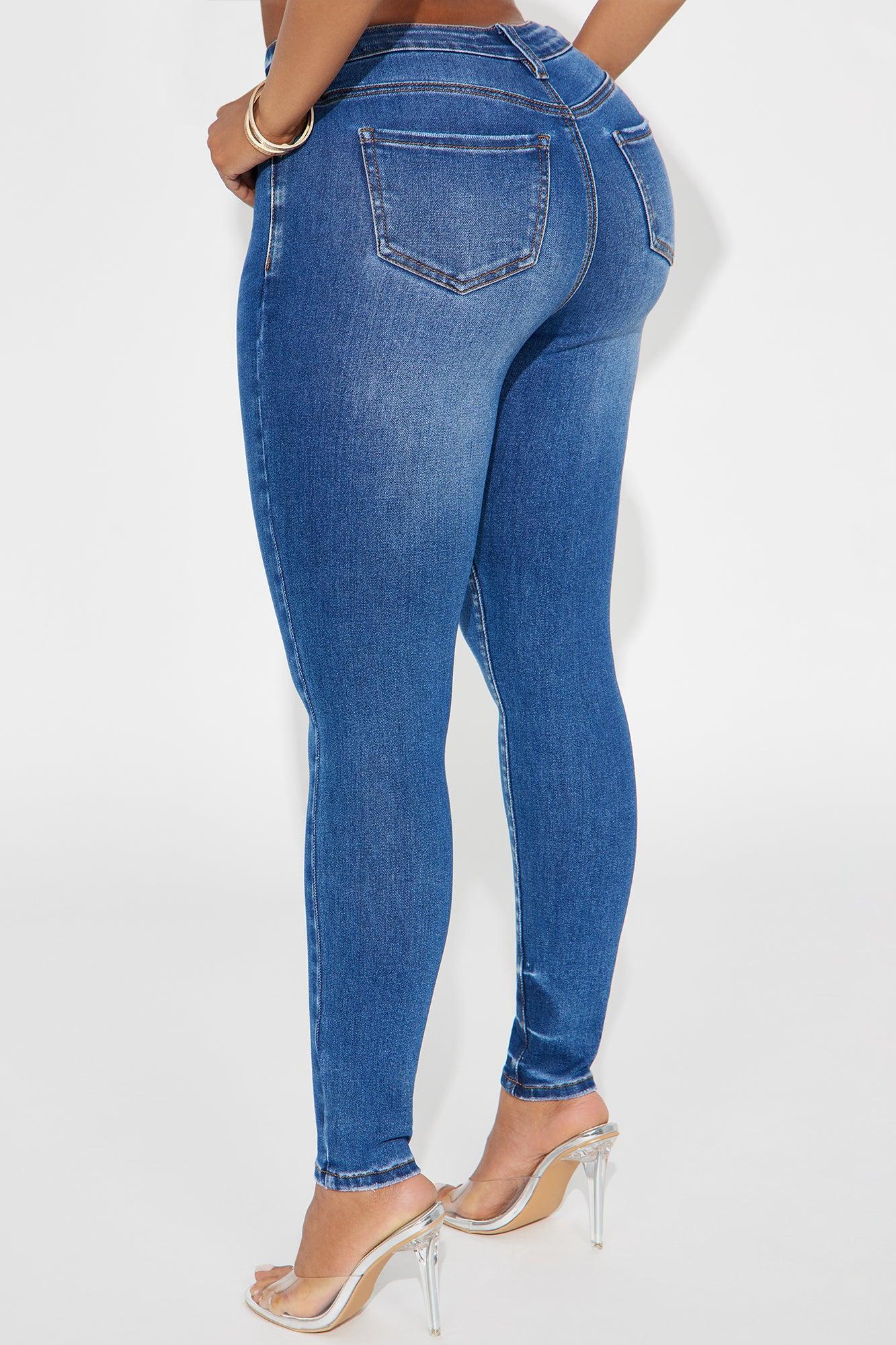 Kalisha Stretch Skinny Jeans - Medium Wash Product Image