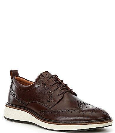 ECCO ST1 Hybrid Brogue Tie (Cocoa ) Men's Shoes Product Image