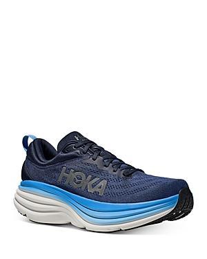 HOKA Mens HOKA Bondi 8 - Mens Shoes Gold/Black/White Product Image