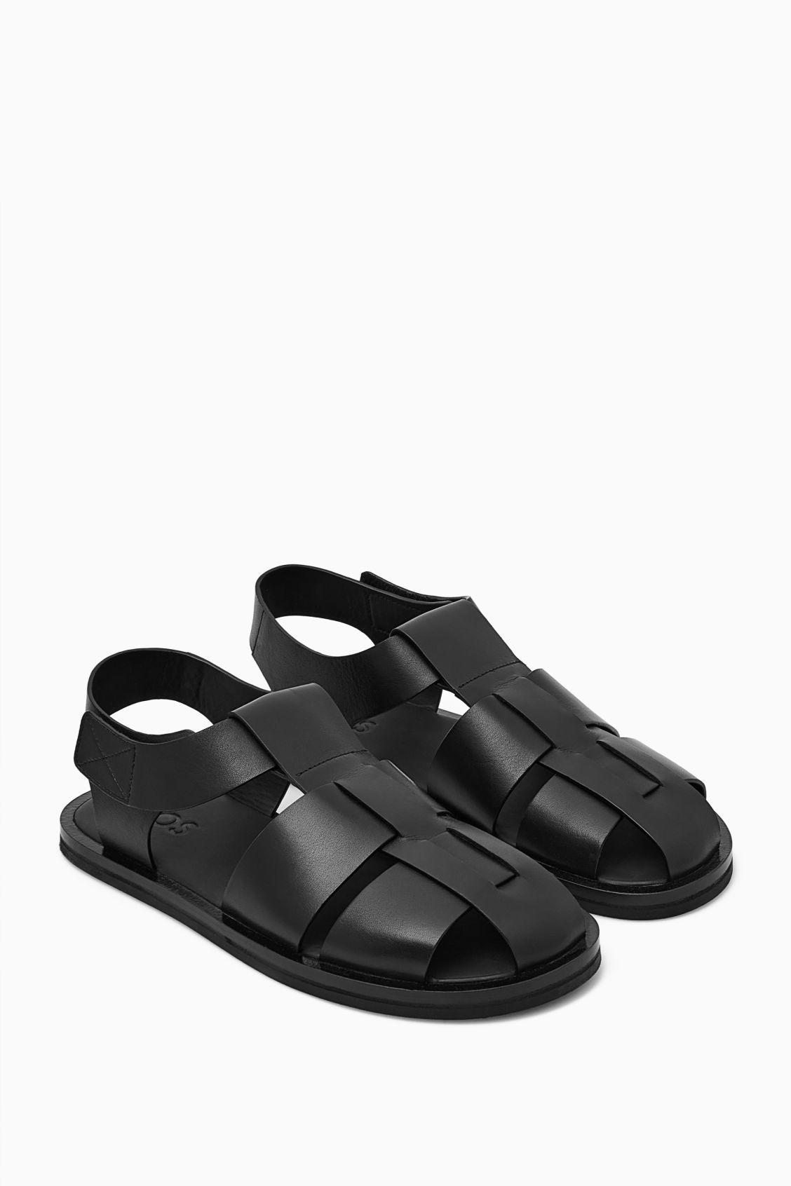 LEATHER FISHERMAN SANDALS Product Image