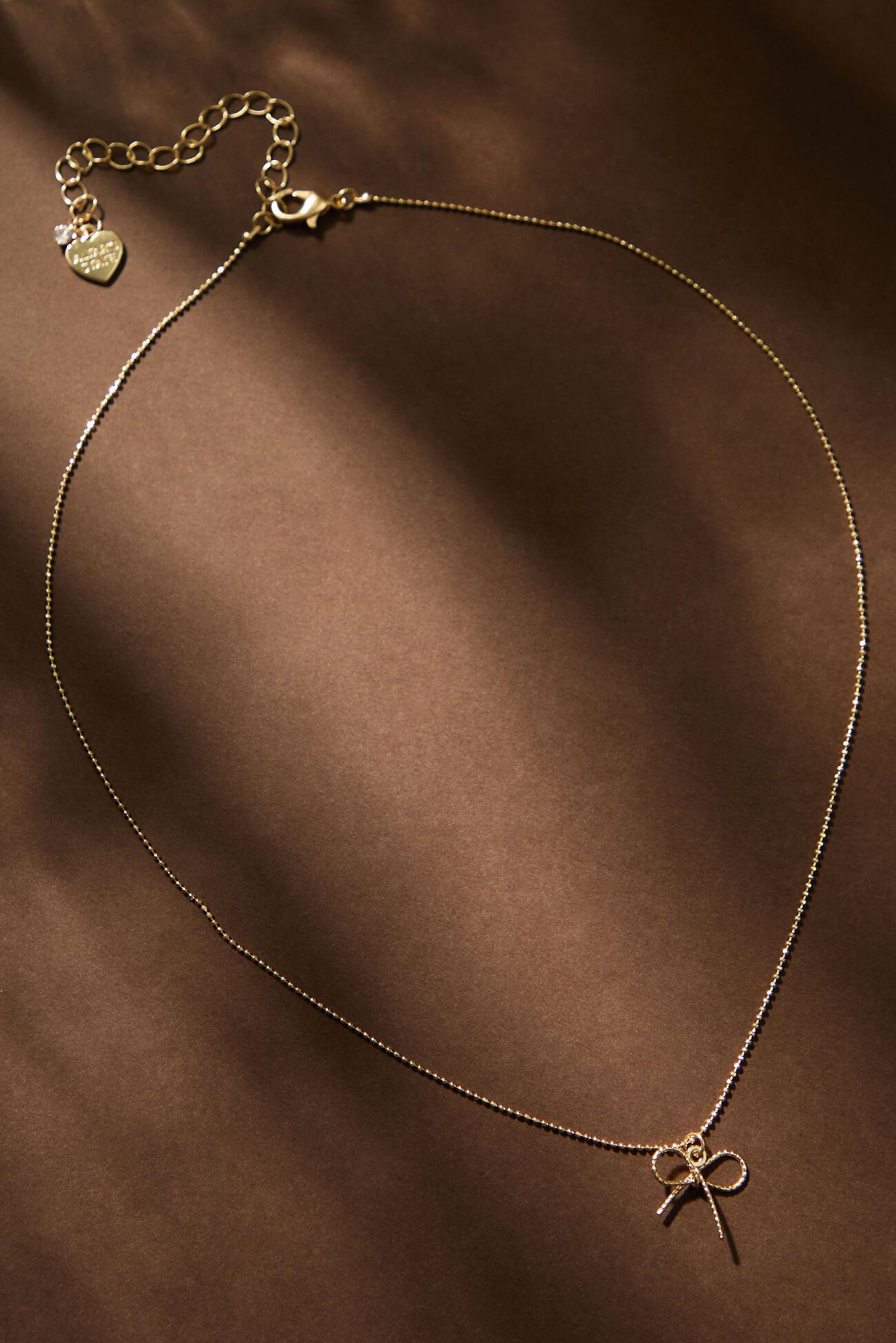 Faith Over Fear Bow Necklace Product Image