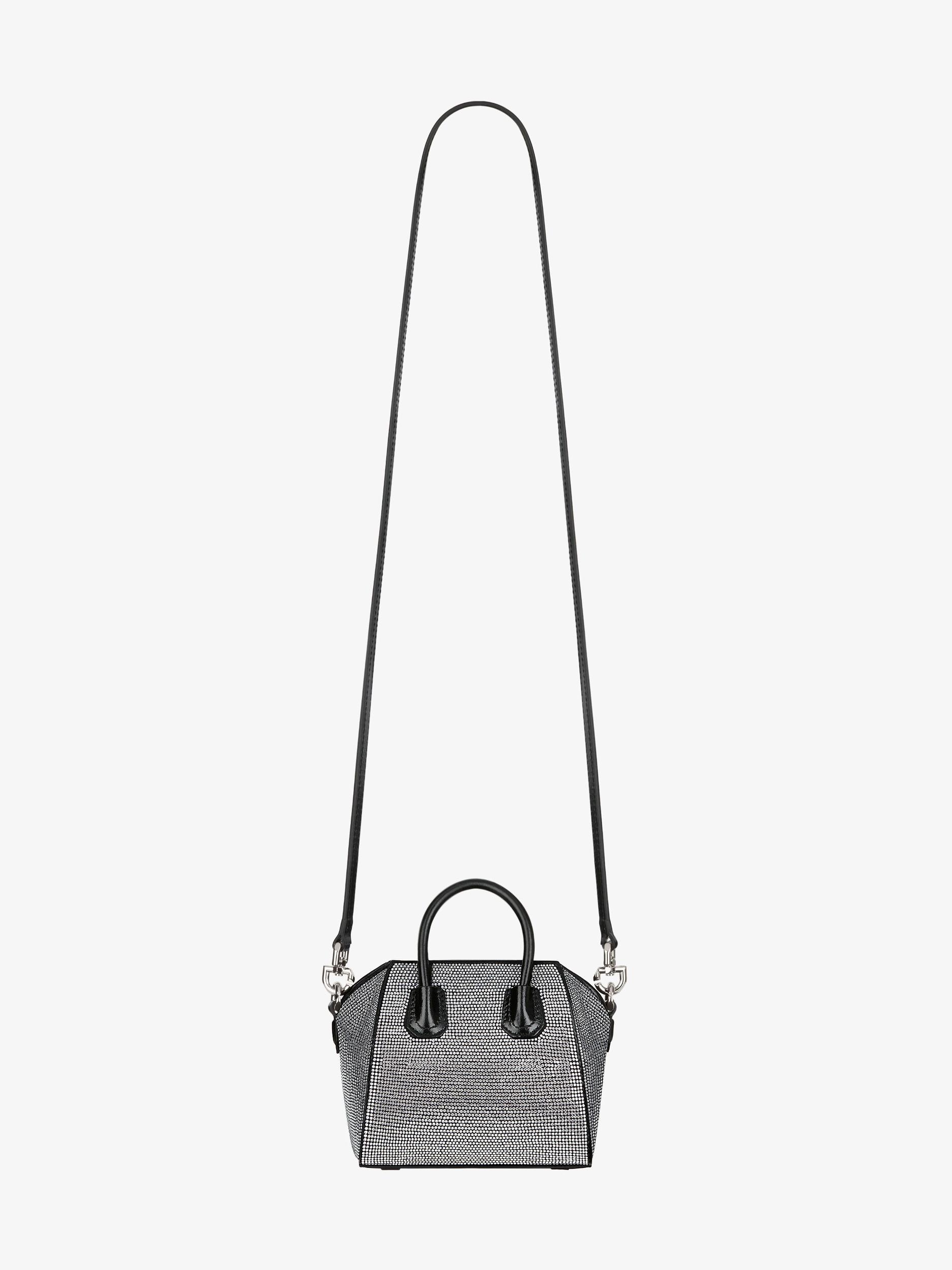 Micro Antigona bag in satin with strass Product Image