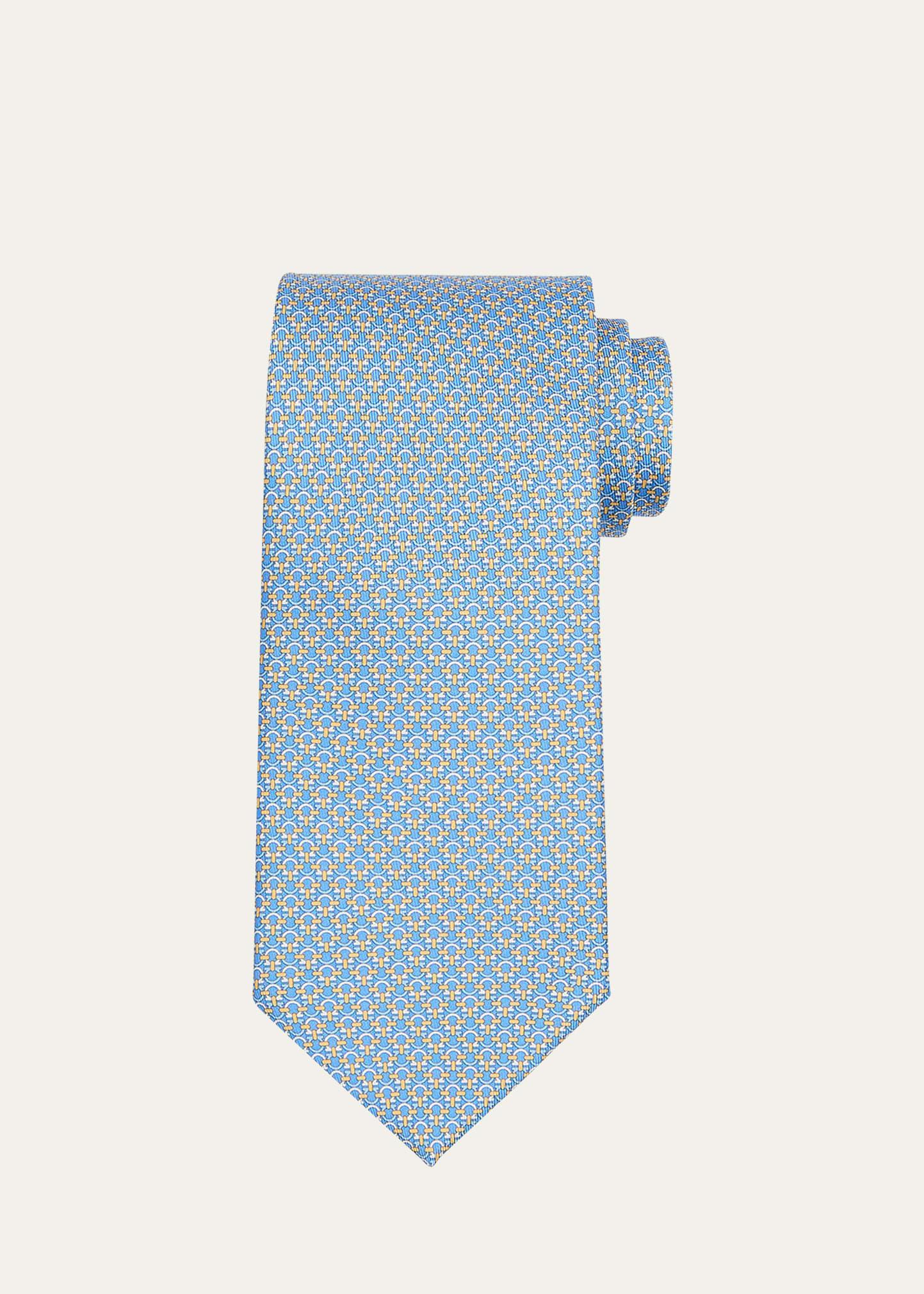 Salvatore Ferragamo Mini Linked Gancini Silk Classic Tie Product Image