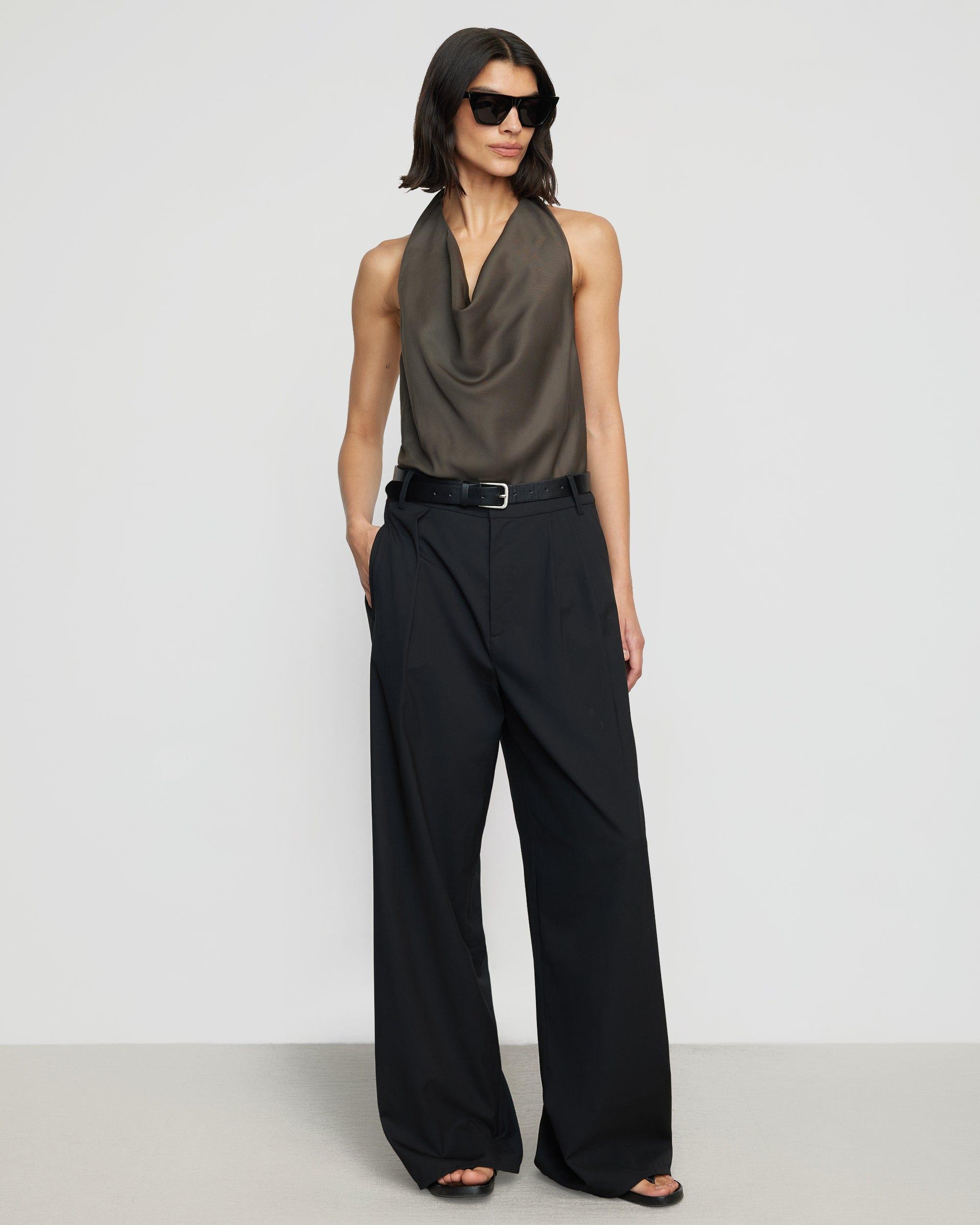 Chance Cowl-Neck Halter Blouse Product Image