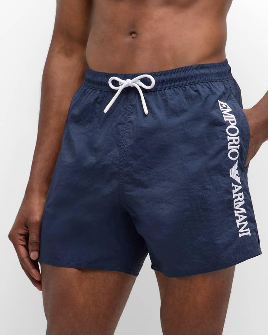 Mens Embroidery Logo Swim Trunks Product Image