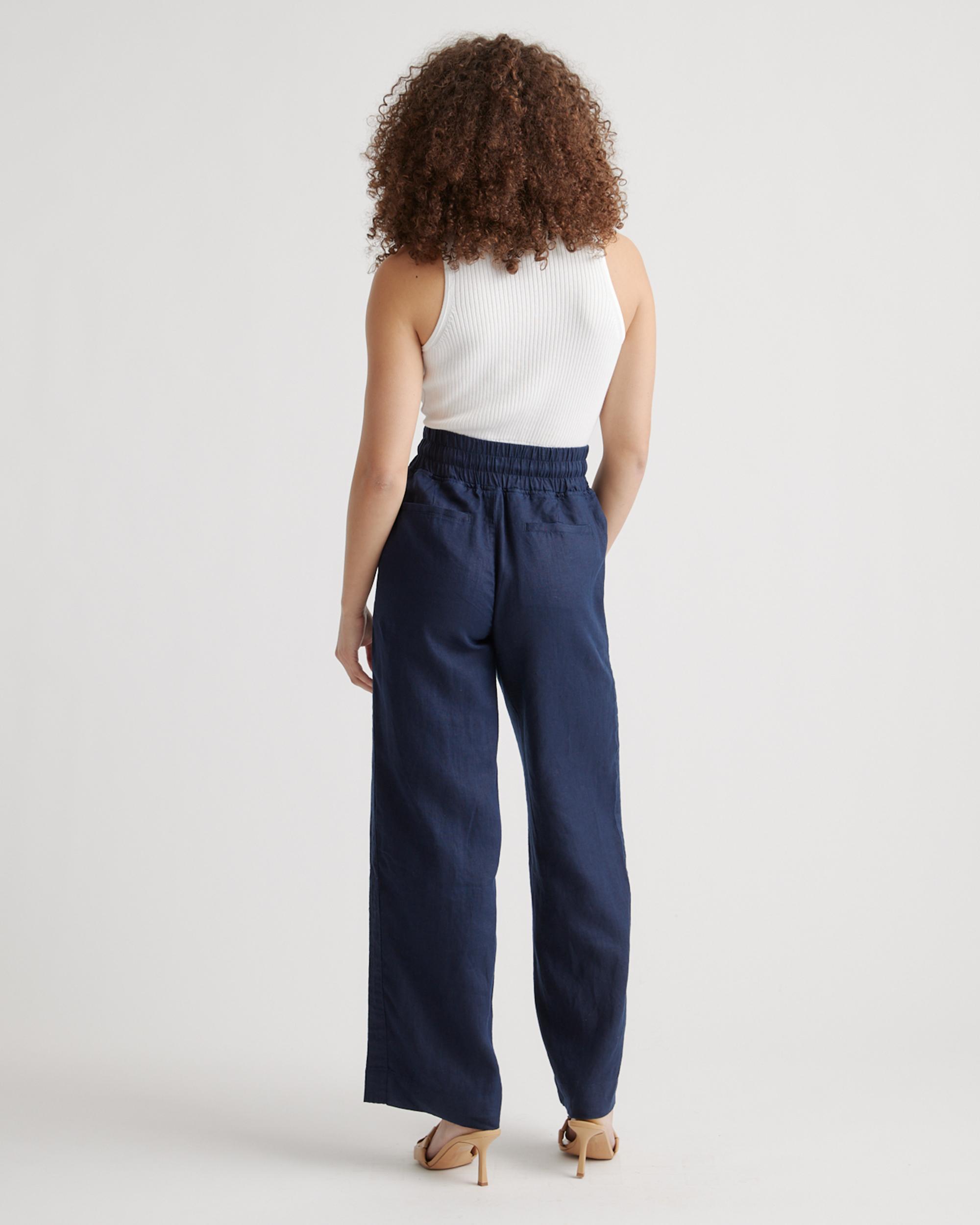 Quince | Women's 100% European Linen Wide Leg Pants Size XL Product Image