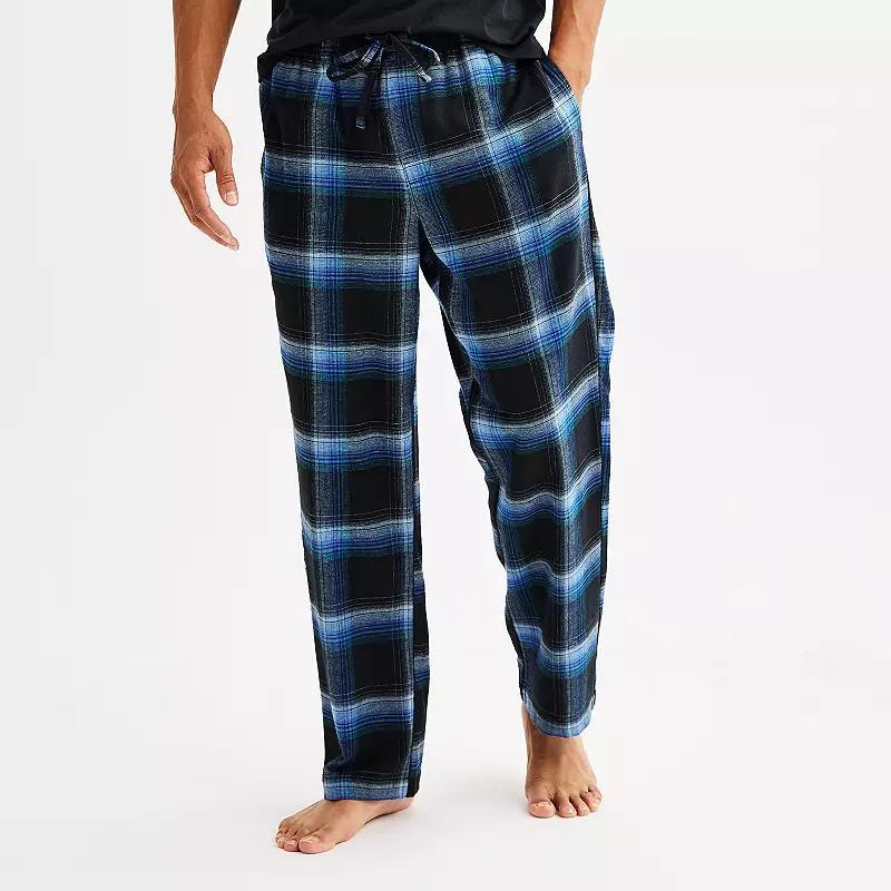 Mens Sonoma Goods For Life Flannel Drawstring Pajama Pants Product Image