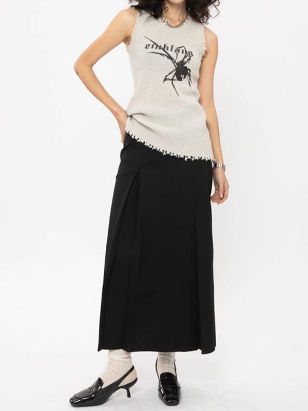 Spider Jacquard Raw Trim Tank Top Product Image