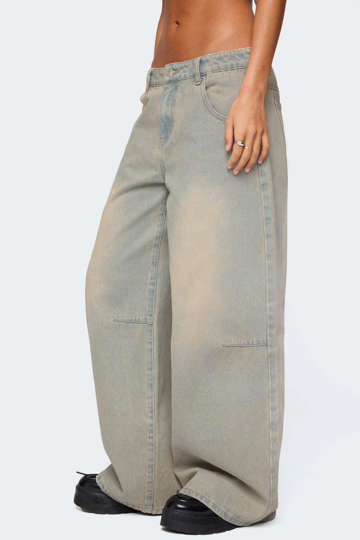 Santi Low Rise Wide Leg Jeans Product Image