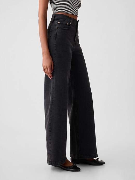 High Rise Stride Wide-Leg Jeans Product Image