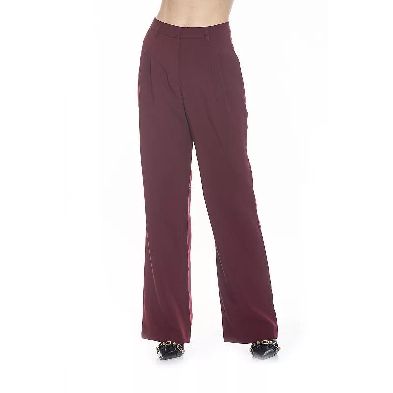 Women's ALEXIA ADMOR Ellie Wide Leg Pleated Pants, Size: 4, Halogen Blue Product Image