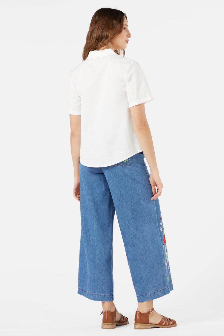 Snake Embroidered Blouse Product Image
