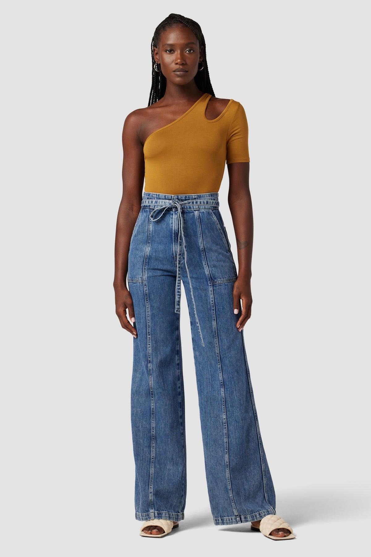 Short Sleeve Asymmetrical Bodysuit Female Product Image