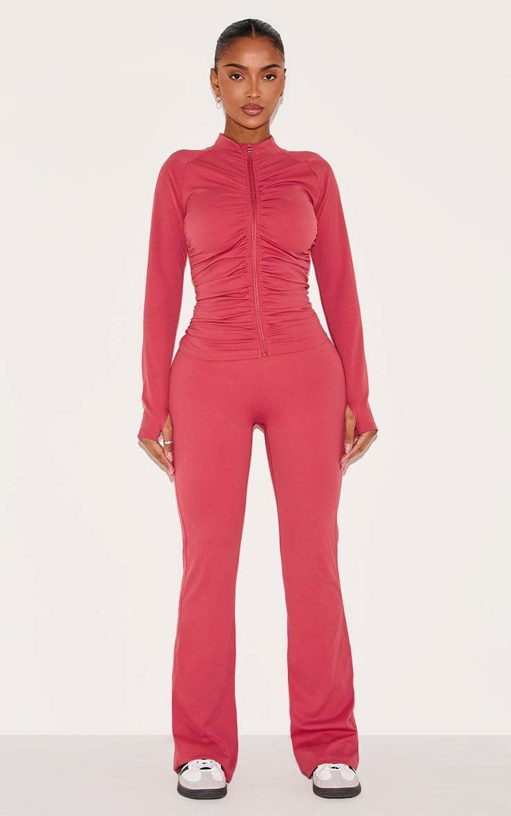  Shape Rose Active Ruched Zip Sports Jacket Product Image