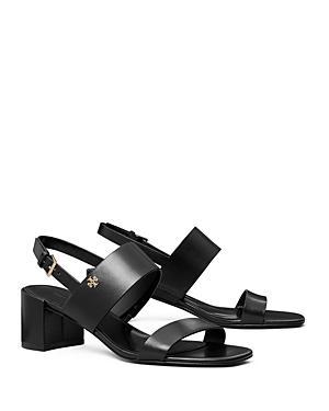 Tory Burch Womens Leather Block Heel Sandals Product Image
