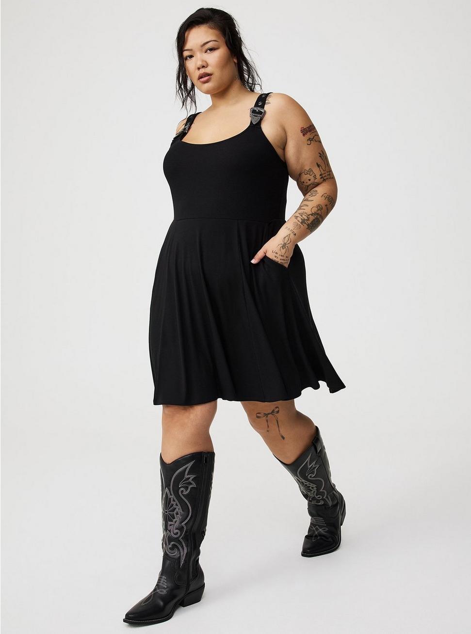 Mini Western-Buckle Tank Dress Product Image