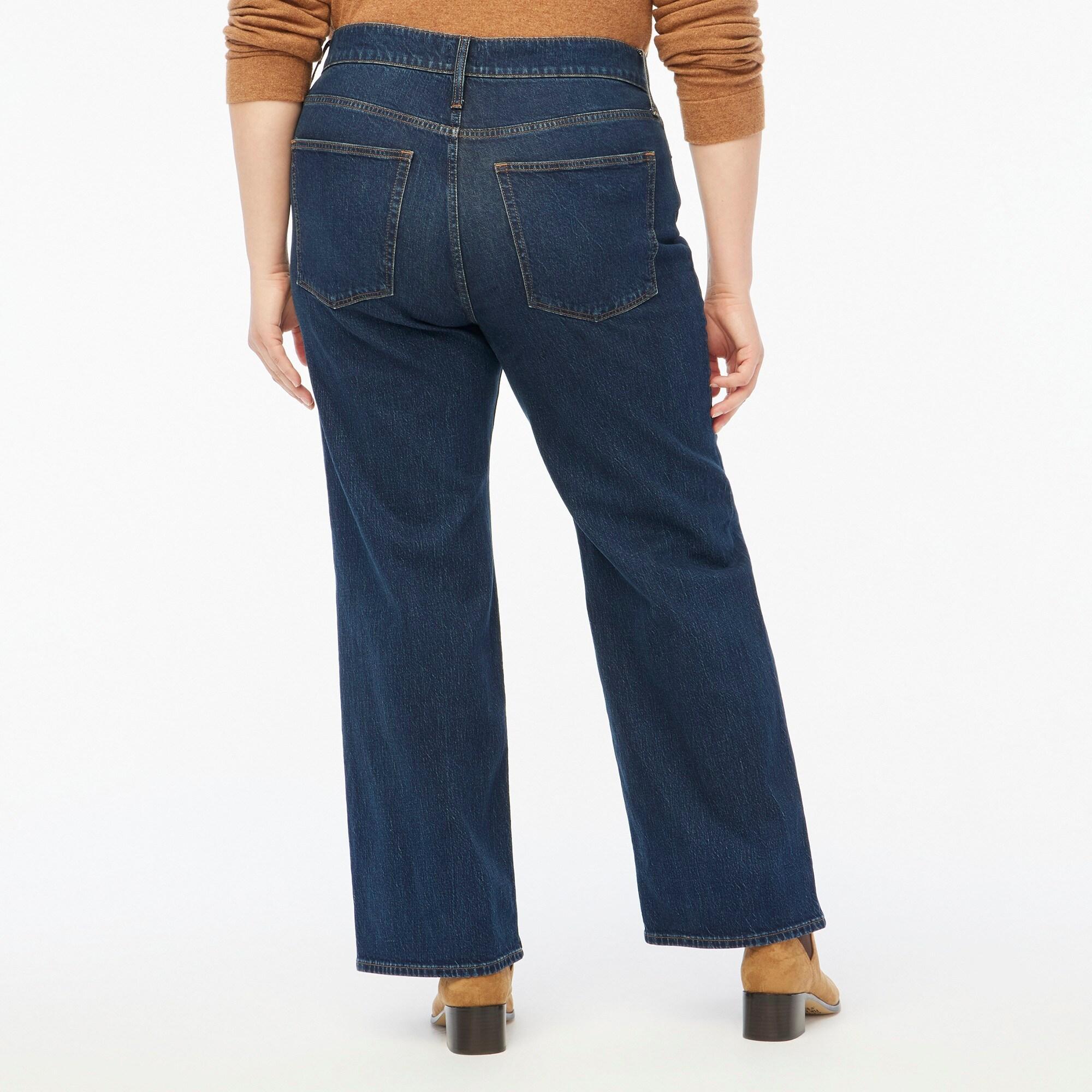 Full-length wide-leg jean in all-day stretch Product Image