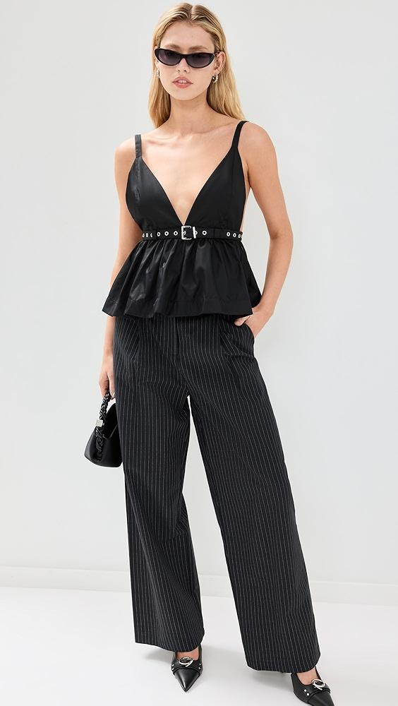 GANNI Duchesse Nylon Strap Top | Shopbop Product Image