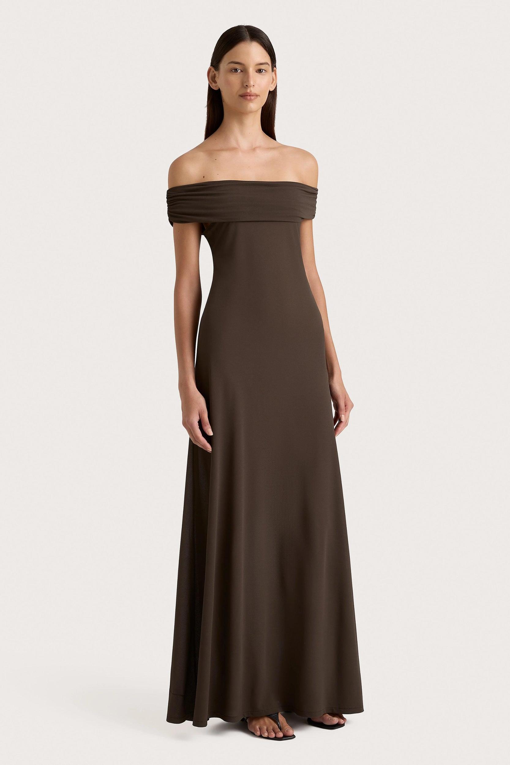 Sofie Maxi Dress Chocolate Brown - Final Sale Product Image