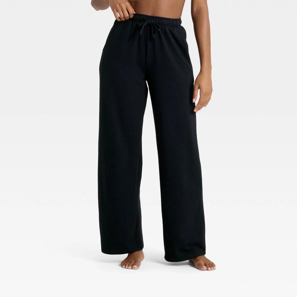 Women's Fleece Wide Leg Sweatpants - Auden™ Product Image