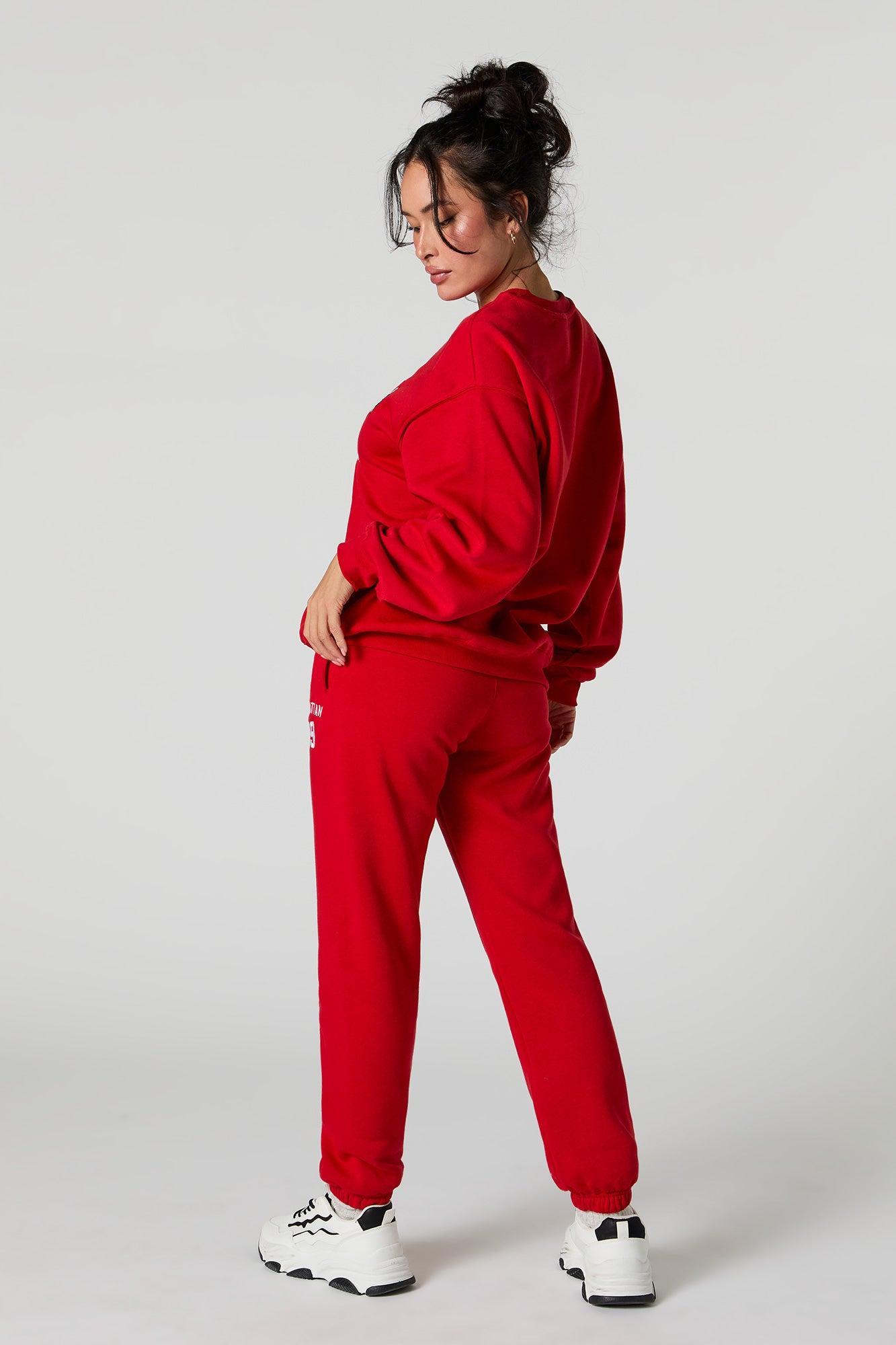 Destination Embroidered Fleece Jogger Female Product Image